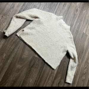 Aerie Cropped Mock Neck Boucle Sweater